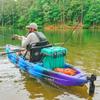 Vibe Yellowfin 120 Sit On Top Kayak - Speed & Stability for Recreational/Fishing, 12ft Superior Tracking, 10 Gear Tracks, Summit Perch Compatible, Ultimate Hero Seat (Caribbean Blue) view 4