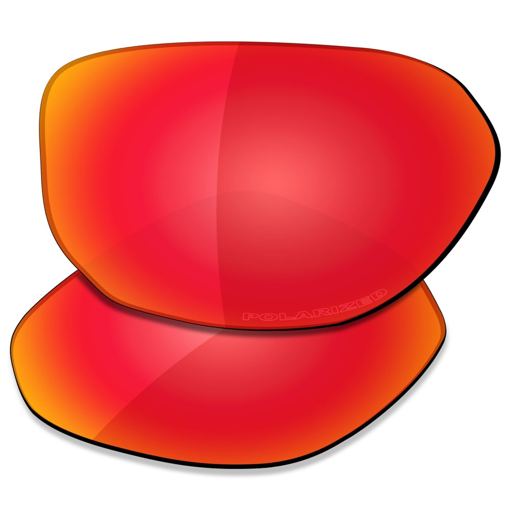 SAUCER Premium Replacement Lenses for Oakley Latch Beta OO9436 Sunglasses High Definition - Fire Red Polarized