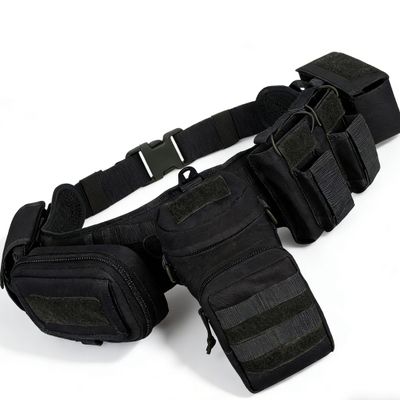 YAKEDA Tactical Battle Belts 5 in 1 Duty Law Enforcement Tactical Padded Belts Police Utility Belt with Pouches