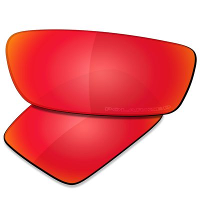 SAUCER Premium Replacement Lenses for Oakley Gibston OO9449 Sunglasses High Defense - Fire Red Polarized