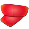 SAUCER Premium Replacement Lenses for Oakley Gibston OO9449 Sunglasses High Defense - Fire Red Polarized view 1