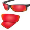SAUCER Premium Replacement Lenses for Oakley Gibston OO9449 Sunglasses High Defense - Fire Red Polarized view 2