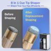 Adhafera Cue Tip Shaper, Upgraded 8 in 1 Aluminu Pool Cue Shaper, Pool Cue Accessories for Replacement and Shaping Cue Tips view 2
