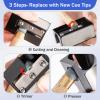 Adhafera Cue Tip Shaper, Upgraded 8 in 1 Aluminu Pool Cue Shaper, Pool Cue Accessories for Replacement and Shaping Cue Tips view 3
