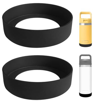 2 PCS Silicone Boot Sleeve for YETI Rambler 12 oz 18 oz, Bottom Protection for Rambler Jr 12 oz Kids Bottle Accessories - Dishwasher Safe