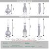 Boundless Voyage Titanium Cutlery Set Portabel Ultralight Folding Utensil Spoon Fork Knife Flatware for Home Use Outdoor Travel Camping Backpacking (3 Pcs Set) view 3