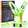 CYCLESPEED Led Reflective Vest Running Gear, Light Up Vest for Night Walking, High Visibility USB Rechargeable Adjustable Running Lights for Runners Walkers Men Women Kids view 1