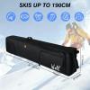 WOLT Snowboard Bag with Wheels- Padded Ski Bags for Air Travel, Fit to Double Pairs of Skis up to 190cm(Black) view 3
