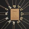 Card Packaging Horoscope Zodiac Stud Earrings Necklace Set 12 Constellation Astrology 18K Gold Plated Little Ear Stud Friendship Exquisite Jewelry Gift for WomenPisces2.19-3.20 view 2