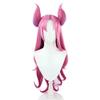 TO KU TOO YUO Game Cosplay Wig 90cm Long Pink Gradient Wigs Ear Heat Resistant Synthetic Hair Anime Wigs + Wig Cap view 1