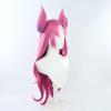 TO KU TOO YUO Game Cosplay Wig 90cm Long Pink Gradient Wigs Ear Heat Resistant Synthetic Hair Anime Wigs + Wig Cap view 4
