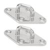 Acouto Ceiling Hook Pad Eye Plate 316 Stainless Steel Marine Hardware Hooks Top Mount Hanger Hook for Marine Boat Ship view 1