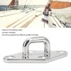 Acouto Ceiling Hook Pad Eye Plate 316 Stainless Steel Marine Hardware Hooks Top Mount Hanger Hook for Marine Boat Ship view 4