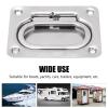 Acouto Flush Ring Pull Heavy Duty 4pcs Flush Ring Pull Deck Cover Handle 316 Stainless Steel for Boat Ship view 4