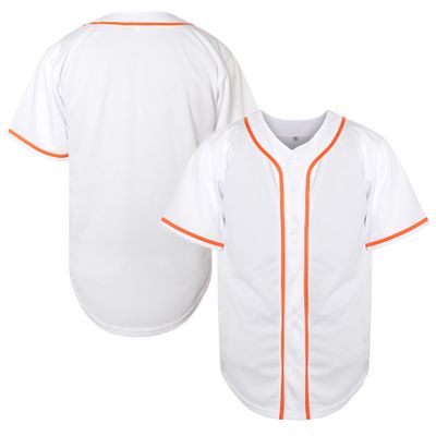 TKJPYWYH Blank Baseball Jersey Button Down Shirts,Men's Hip Hop Plain Short Sleeve Sports T Shirts S-3XL (#White,X-Large)