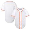 TKJPYWYH Blank Baseball Jersey Button Down Shirts,Men's Hip Hop Plain Short Sleeve Sports T Shirts S-3XL (#White,X-Large) view 1
