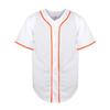TKJPYWYH Blank Baseball Jersey Button Down Shirts,Men's Hip Hop Plain Short Sleeve Sports T Shirts S-3XL (#White,X-Large) view 3