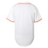 TKJPYWYH Blank Baseball Jersey Button Down Shirts,Men's Hip Hop Plain Short Sleeve Sports T Shirts S-3XL (#White,X-Large) view 4