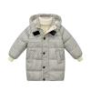 Toddler Kids Little Girls Winter Plaid Coat Windproof Outerwear Mediun Length Warm Hooded Snowsuit (Green, 4-5 Years) view 1