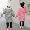 Toddler Kids Little Girls Winter Plaid Coat Windproof Outerwear Mediun Length Warm Hooded Snowsuit (Green, 4-5 Years) view 2