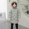 Toddler Kids Little Girls Winter Plaid Coat Windproof Outerwear Mediun Length Warm Hooded Snowsuit (Green, 4-5 Years) view 3