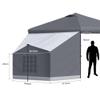 KAMPKEEPER Side Tent,Camping Tent for 10' x 10' Pop Up Canopy, Easy Set Up Gazebo,Compatible with 10' Wide Canopy Tents (Grey) view 4