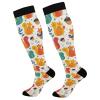 Wusikd Squirrel Geometric Compression Socks for Women and Men Circulation Funny Long Socks for Athletic Running 1 view 1