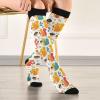 Wusikd Squirrel Geometric Compression Socks for Women and Men Circulation Funny Long Socks for Athletic Running 1 view 3