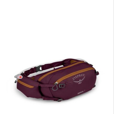Osprey Seral 7L Biking Waist Pack with Hydraulics Reservoir for Men and Women, Aprium Purple