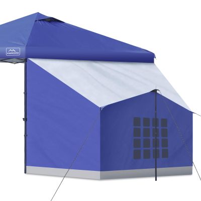 KAMPKEEPER Side Tent,Camping Tent for 10' x 10' Pop Up Canopy, Easy Set Up Gazebo,Compatible with 10' Wide Canopy TentsBlue