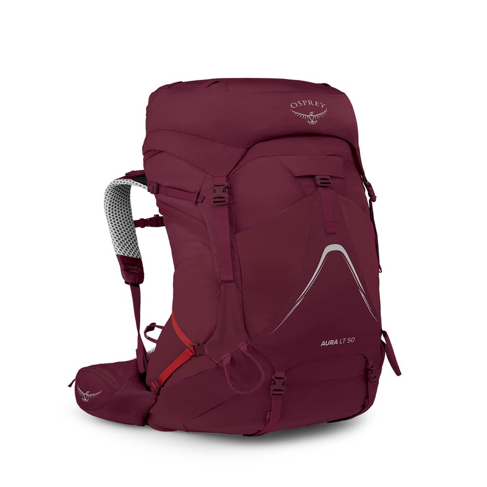 Osprey Aura AG LT 50L Women's Backpacking Backpack, Antidote Purple, WXS/S