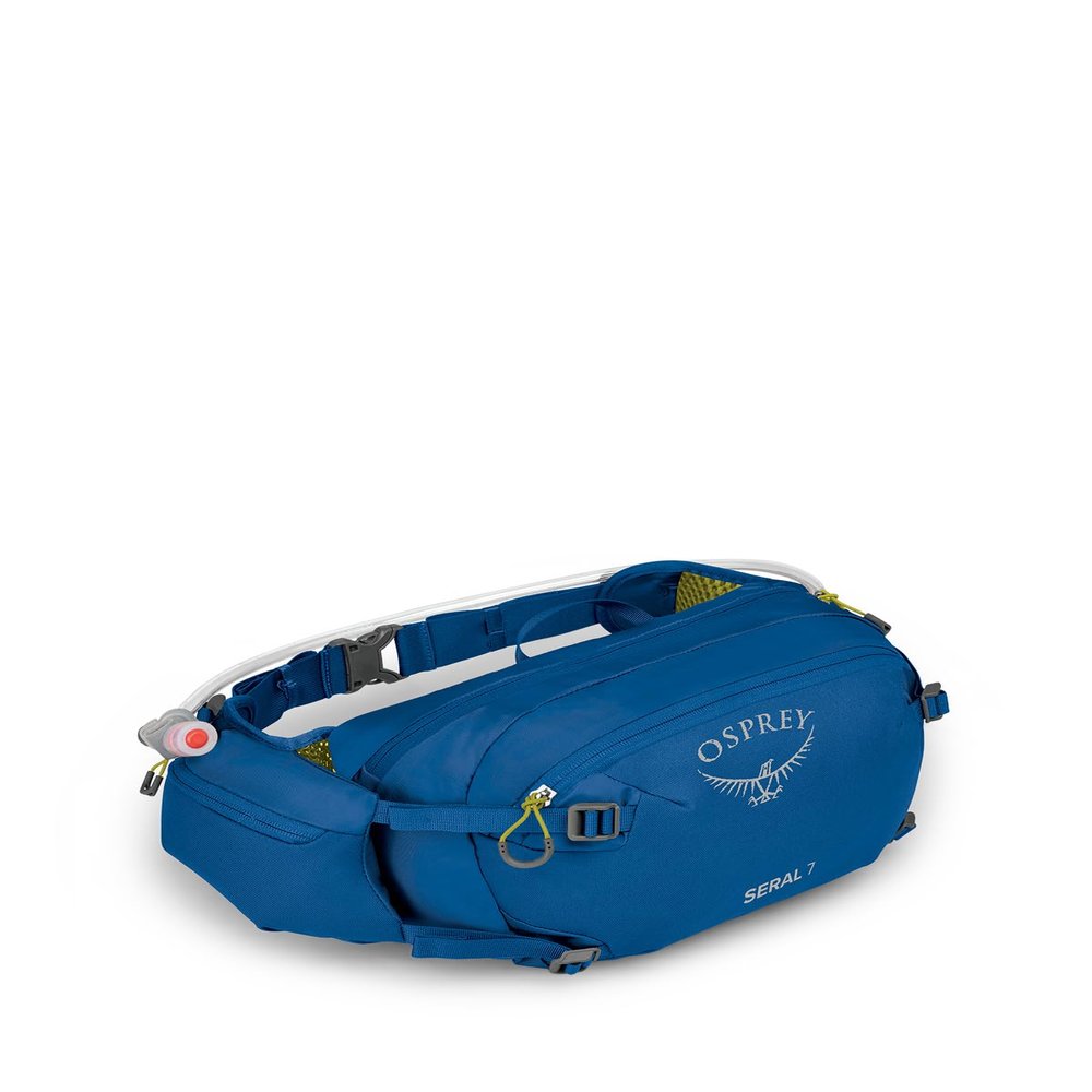Osprey Seral 7L Biking Waist Pack with Hydraulics Reservoir for Men and Women, Postal Blue