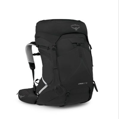 Osprey Atmos AG LT 50L Men's Backpacking Backpack, Black, S/M