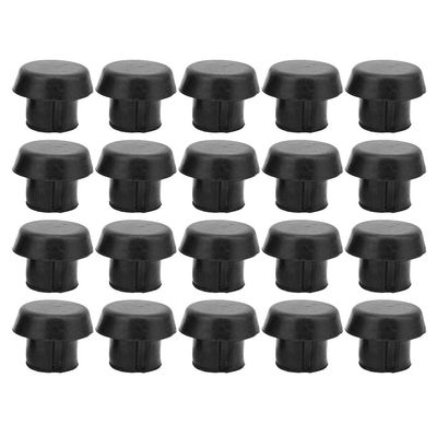 20Pcs Billiard Cue Bottom Cover, Billiard Cue Bottom Rubber Plug Protection Pad Dust Proof Cover Snooker Equipment Accessories
