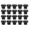 20Pcs Billiard Cue Bottom Cover, Billiard Cue Bottom Rubber Plug Protection Pad Dust Proof Cover Snooker Equipment Accessories