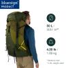 Osprey Atmos AG LT 50L Men's Backpacking Backpack, Night Shift/Scoria Blue, S/M view 2