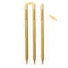Bratla Cricket wickets with bails - Cricket Stumps Made of Wood, Set of 3 Stumps for Cricket with 2 bails, T20 Cricket Wicket, Cricket Stumps (Natural Wood) view 1