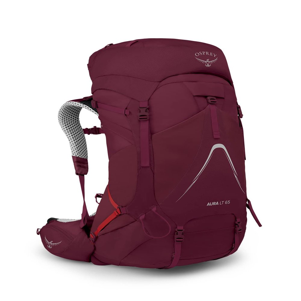 Osprey Aura AG LT 65L Women's Backpacking Backpack, Antidote Purple, WXS/S