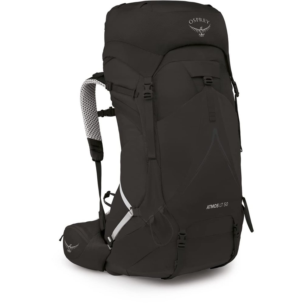 Osprey Atmos AG LT 50L Men's Backpacking Backpack, Black, L/XL