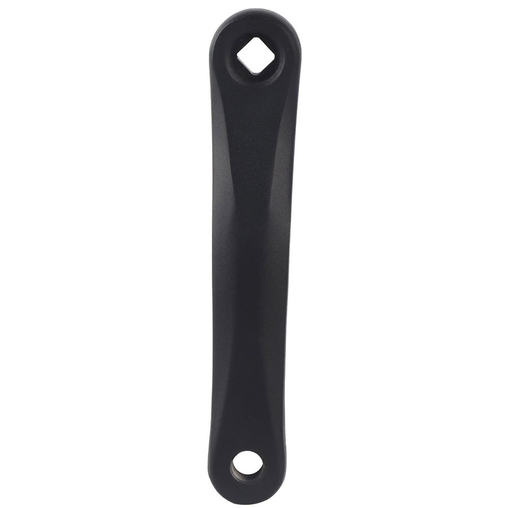 Bicycle Crank Arm, 170mm Bike Crank Leg Left Aluminum Alloy Single Chain Speed Crankset Replacement Accessory for Electric Hybrid Mountain Folding Commuter Road Exercise Repair Square Rhombic Hole