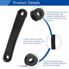 Bicycle Crank Arm, 170mm Bike Crank Leg Left Aluminum Alloy Single Chain Speed Crankset Replacement Accessory for Electric Hybrid Mountain Folding Commuter Road Exercise Repair Square Rhombic Hole view 3