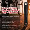 Bicycle Crank Arm, 170mm Bike Crank Leg Left Aluminum Alloy Single Chain Speed Crankset Replacement Accessory for Electric Hybrid Mountain Folding Commuter Road Exercise Repair Square Rhombic Hole view 4