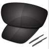 SAUCER Premium Replacement Lenses & Earsocks for Oakley Siphon OO9429 Sunglasses High Defense - Carbon Black Polarized view 1