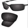 SAUCER Premium Replacement Lenses & Earsocks for Oakley Siphon OO9429 Sunglasses High Defense - Carbon Black Polarized view 2