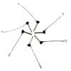 2/4/6Pcs Black Nylon Head Pull Pin Quick Release Pull pin Dia, 3/16" Marine Grade 316 Stainless Steel Bimini top Pins with Lanyard (6) view 1