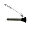 2/4/6Pcs Black Nylon Head Pull Pin Quick Release Pull pin Dia, 3/16" Marine Grade 316 Stainless Steel Bimini top Pins with Lanyard (4) view 2