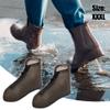 VOCOSTE 1Pair Rain Shoe Covers, Unisex Waterproof Reusable, Ankle High Top Boots Non-Slip, Coffee Colour Size XXXL view 2