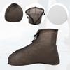 VOCOSTE 1Pair Rain Shoe Covers, Unisex Waterproof Reusable, Ankle High Top Boots Non-Slip, Coffee Colour Size XXXL view 3