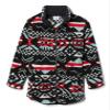 Columbia Youth Girls West Bend Full Zip, Red Lily Checkered Peaks, Small view 1