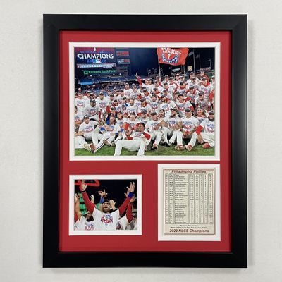 Legends Never Die, Inc. Philadelphia Phillies 2022 NLCS Champions | 12"x15" Framed Photo Collage